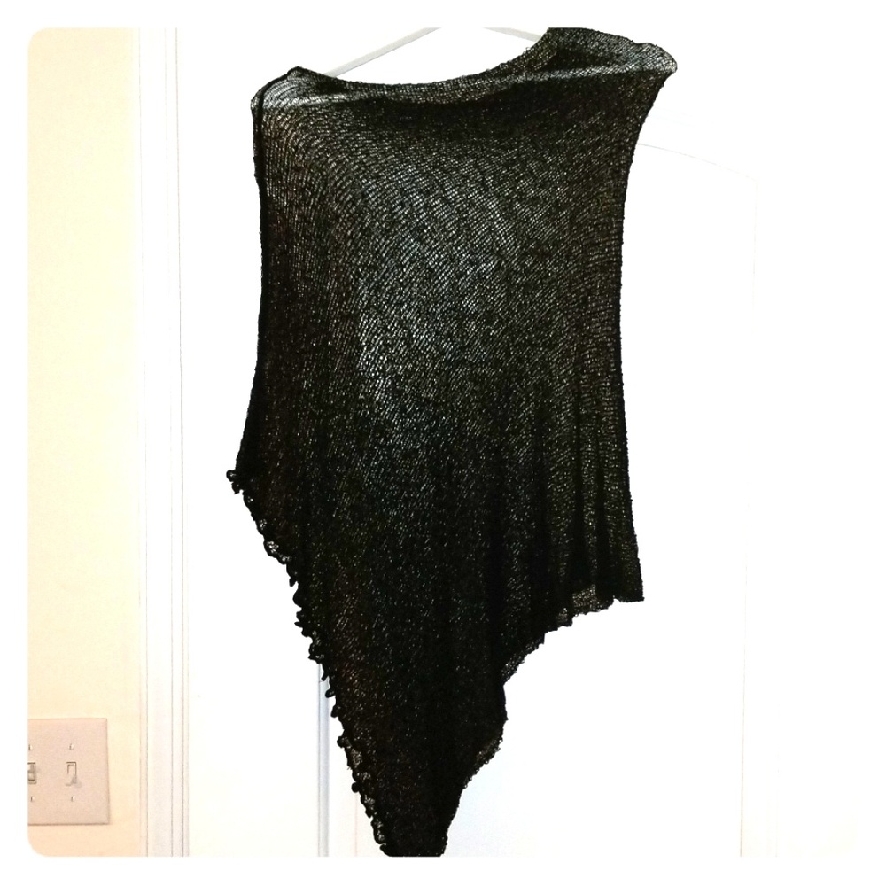 NWOT Black soft netting cover up